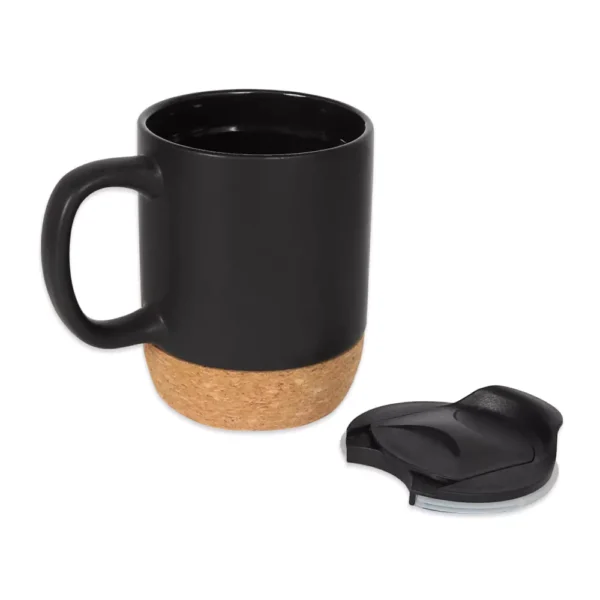 DW-7652 Mugs with Lid and Cork Base 385 ml