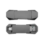TG-7303 OTG USB Flip in Gun Metal 32GB V. 3.0 Type C Flip Magnetic Cap
