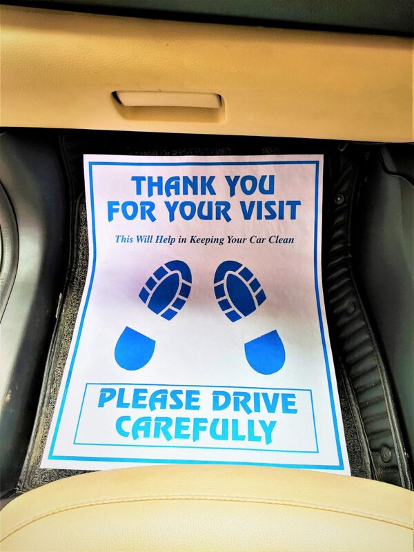 Car Mat - 1 or 2 Color (Wood free 100 gsm)