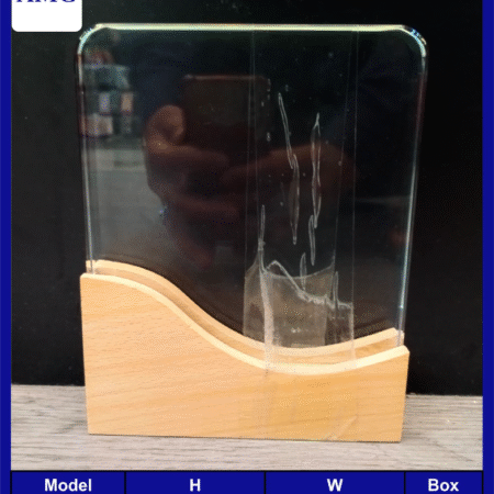AT-8033 Cystal Shield with Wooden Base