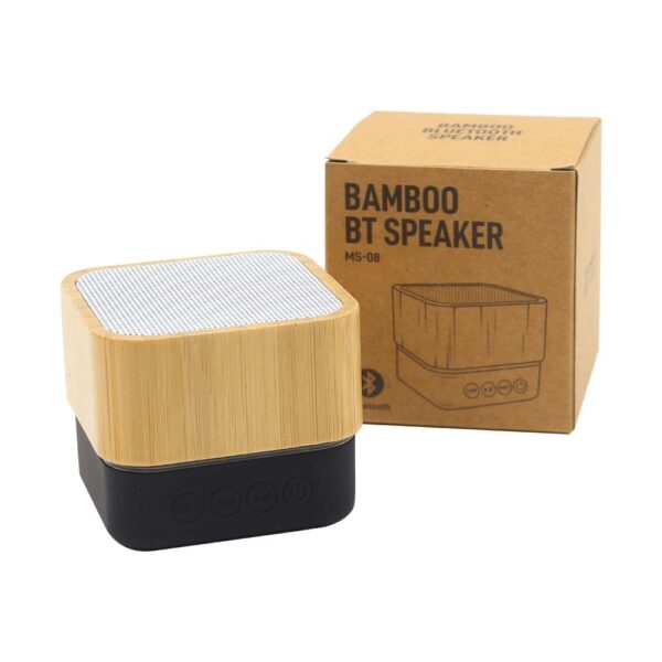 TG-7361 Cube Bamboo Bluetooth Speaker
