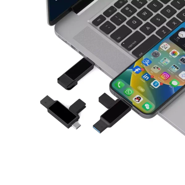 TG-7301 Black OTG USB with LED Logo 32GB V. 3.0 Type C