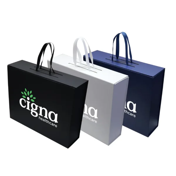 PK-501 Foldable Gift Box with Magnetic Closure & Ribbon Handle