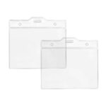 ID-605 Clear Plastic ID Card Holder