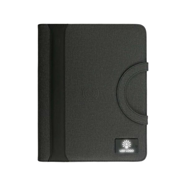 ST-9346 Portfolio A4, Wireless Powerbank 8000mAh & LED Logo