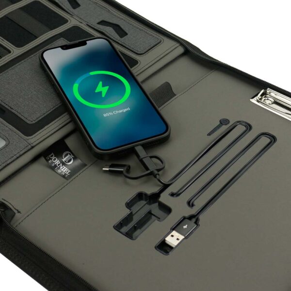 ST-9346 Portfolio A4, Wireless Powerbank 8000mAh & LED Logo