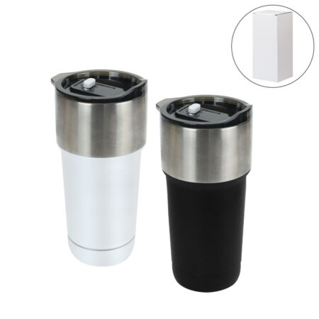 DW-7645 Double Wall SS Tumblers with Slide-Lock PP Lid 591ml