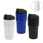 DW-7646 Double Wall Tumblers Flip-top PP Lid in 473ml