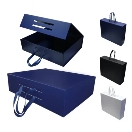 PK-501 Foldable Gift Box with Magnetic Closure & Ribbon Handle