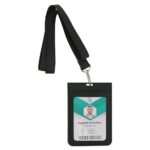 ID-615 PU Leather Foldable ID Card Holder with Lace & Hook