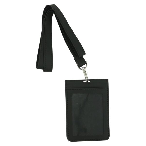 ID-615 PU Leather Foldable ID Card Holder with Lace & Hook