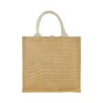 BG-9022 Eco-Friendly Jute Bags with Front Cotton Pocket & Button Closure