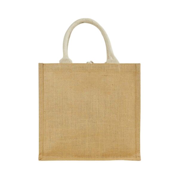 BG-9022 Eco-Friendly Jute Bags with Front Cotton Pocket & Button Closure
