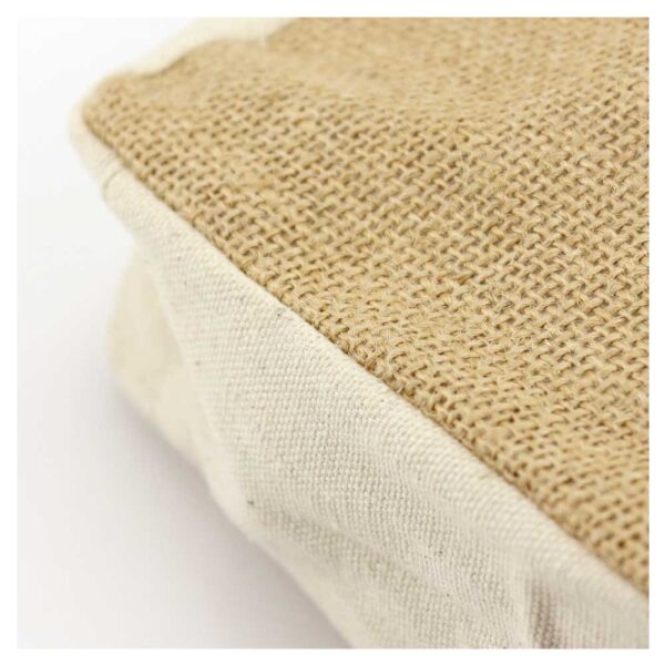 PK-505 Natural Jute with Cotton Zipper Pouches