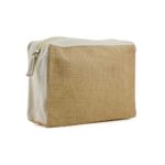 PK-505 Natural Jute with Cotton Zipper Pouches
