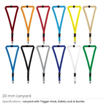 LY-620 Lanyards with Hook, Safety Lock, and Buckle