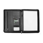 ST-9347 Leather Portfolio with Zipper and Calculator