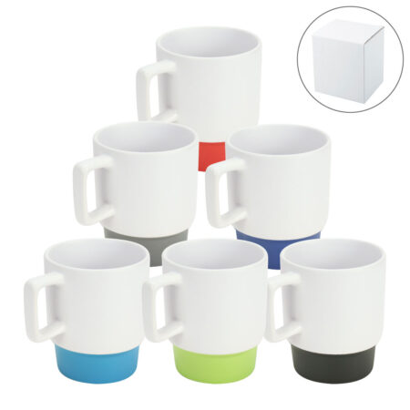 DW-7653 Mugs with Bottom Clay in 12 Oz, Matte Finish