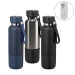 DW-7642 Multi-function SS Bottles, Double Wall, Base Cup, Lanyard, 500ml