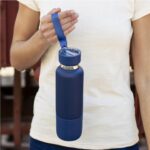 DW-7642 Multi-function SS Bottles, Double Wall, Base Cup, Lanyard, 500ml