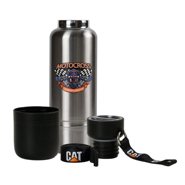 DW-7642 Multi-function SS Bottles, Double Wall, Base Cup, Lanyard, 500ml