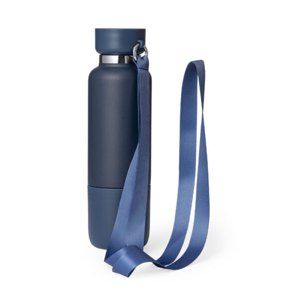 DW-7642 Multi-function SS Bottles, Double Wall, Base Cup, Lanyard, 500ml