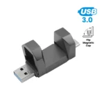 TG-7303 OTG USB Flip in Gun Metal 32GB V. 3.0 Type C Flip Magnetic Cap