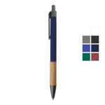 ST-9433 Push Button Ballpoint Pens with Bamboo Grip