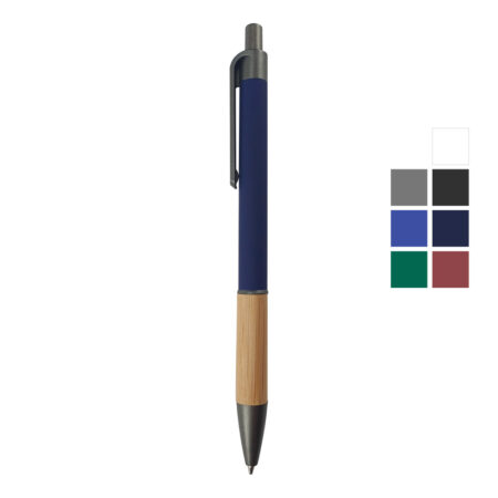 ST-9433 Push Button Ballpoint Pens with Bamboo Grip