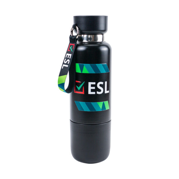 DW-7642 Multi-function SS Bottles, Double Wall, Base Cup, Lanyard, 500ml
