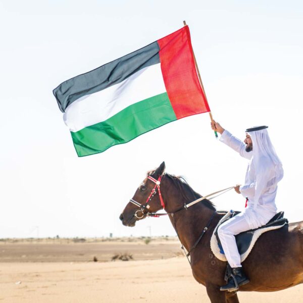 SG-7006 UAE Flags in Satin Material Size 150 x 90 cm