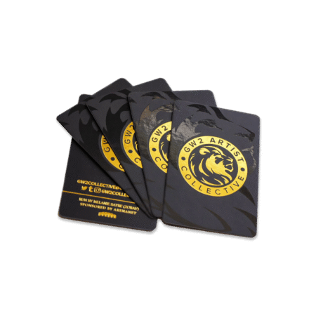 Rounded Corner Gold Foil Matt Lamination 400gsm