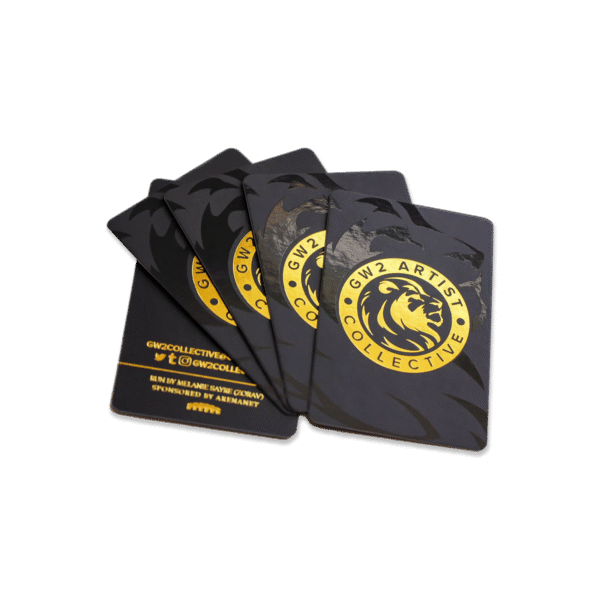 Rounded Corner Gold Foil Matt Lamination 400gsm