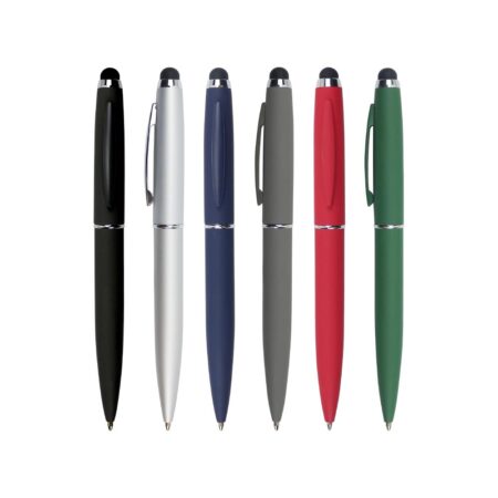 ST-9422 Stylus Metal Pens Rubberized & Twist-action