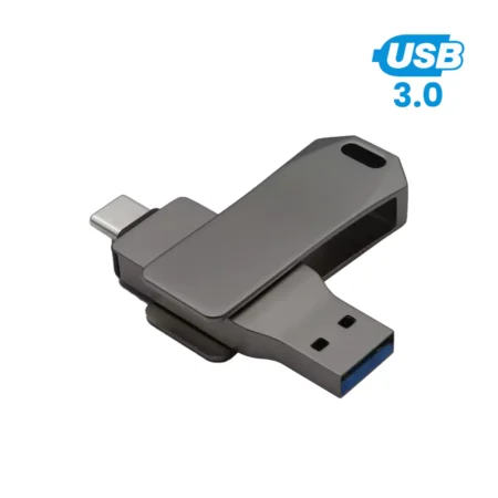 TG-7304 Swivel OTG USB in Gun Metal 64GB V. 3.0 Type C