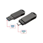 TG-7304 Swivel OTG USB in Gun Metal 64GB V. 3.0 Type C