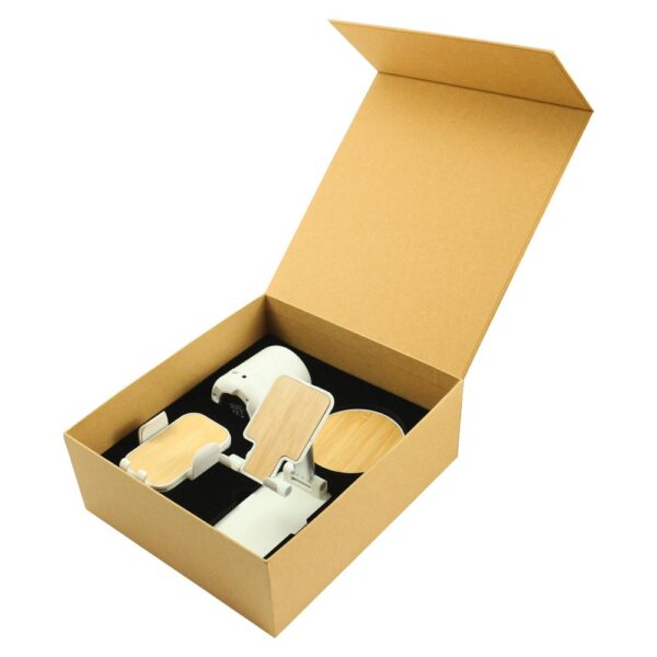 cg-8636 Promotional Tech Gift Sets with Brown Box