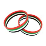 SG-7007 UAE Flag Silicone Wristbands