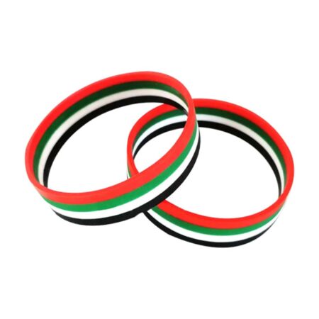 SG-7007 UAE Flag Silicone Wristbands