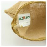 PK-504 Natural Jute Zipper Pouch for Organizing Storage