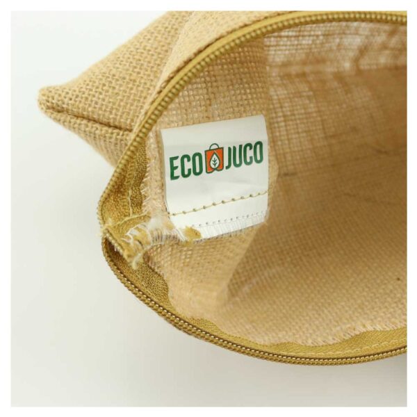 PK-504 Natural Jute Zipper Pouch for Organizing Storage