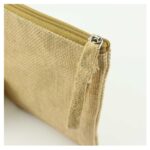 PK-504 Natural Jute Zipper Pouch for Organizing Storage