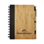 ST-9333 Bamboo Notebook with Pen