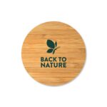 DW-7661 Clear Glass Mug with Bamboo Lid and Spoon