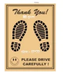 Car Mat - 1 or 2 Color (Wood free 80 gsm)