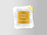 Gold Foil Sticker Glossy Lamination