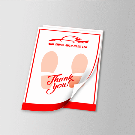 Car Mat - 1 or 2 Color (Glossy 90 gsm)
