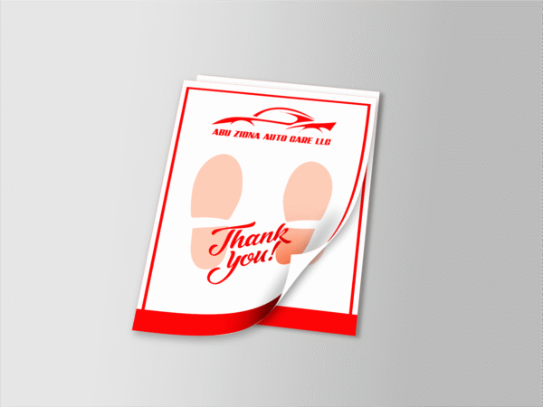 Car Mat - 1 or 2 Color (Glossy 90 gsm)
