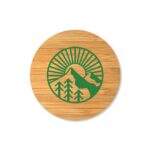 DW-7660 Double Wall Clear Glass Mug with Bamboo Lid