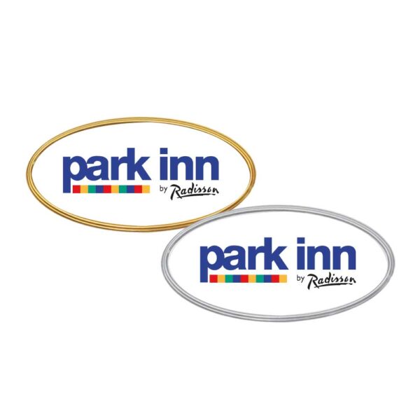 PB-809 PVC Injected Oval Name Badges